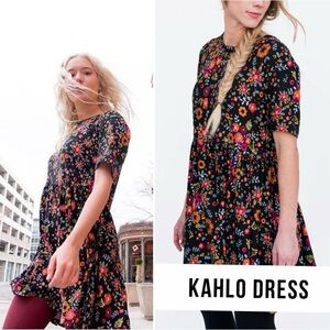 AGNES & DORA Kahlo Mini Dress Baby Suede in Wildwood Flower Size M (8/10) NWT